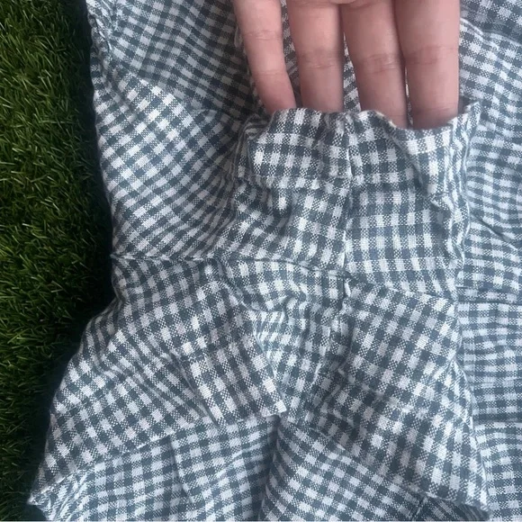 Reformation Réformation Mila Linen Shorts Women’s Medium Blue and White - Picture 5 of 7